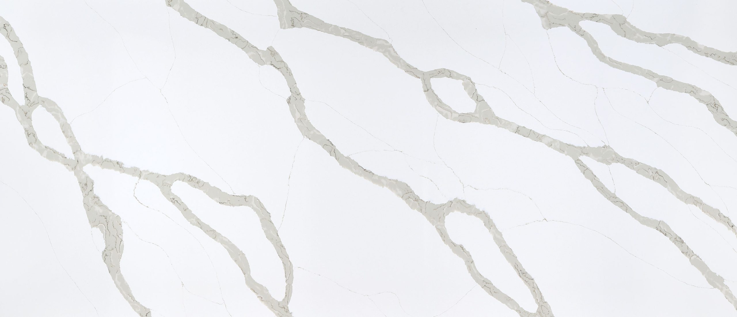 MSI Quartz Countertops Calacatta Bali slab at Synergy Cabinets in Annandale, VA