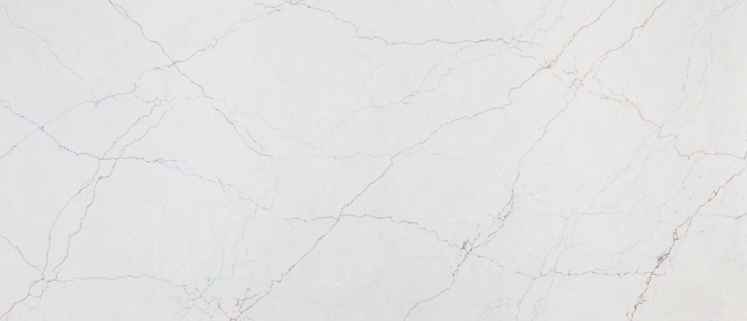 MSI Quartz Countertops Calacatta Miraggio SeaGlass slab at Synergy Cabinets in Annandale, VA